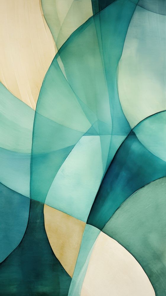Turquoise abstract shape pattern art backgrounds.