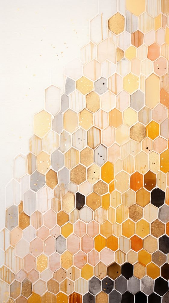 Beehives architecture honeycomb abstract.
