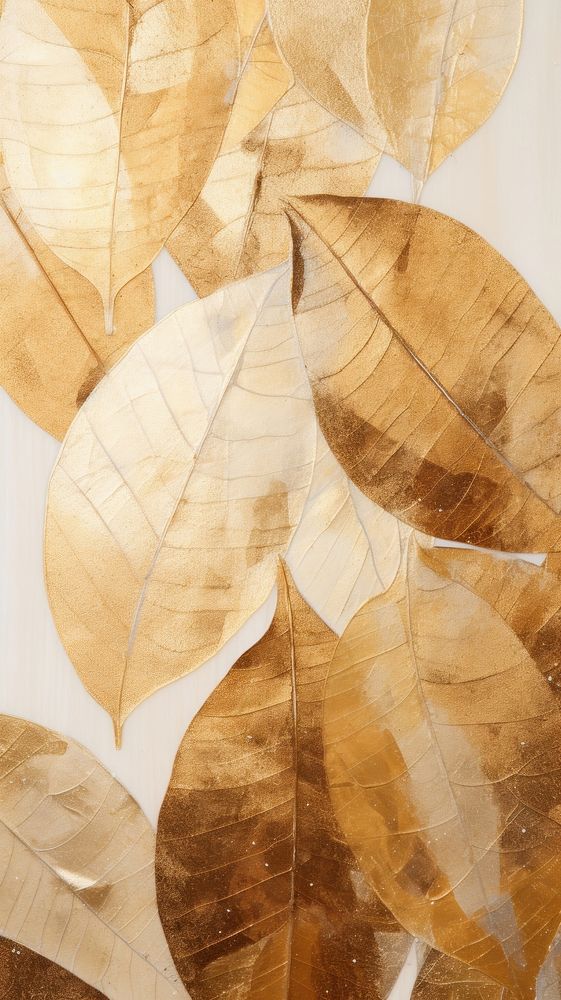 Brown leaves abstract shape plant leaf tree.