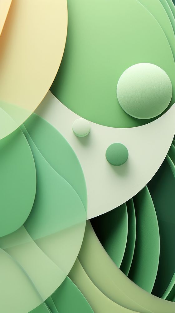Green abstract pattern shape.