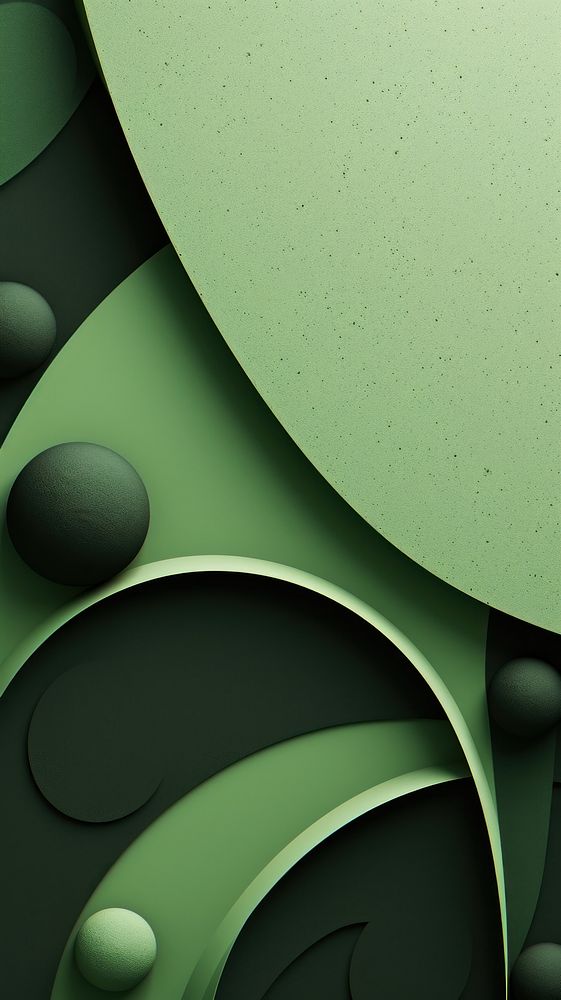 Green abstract pattern shape.