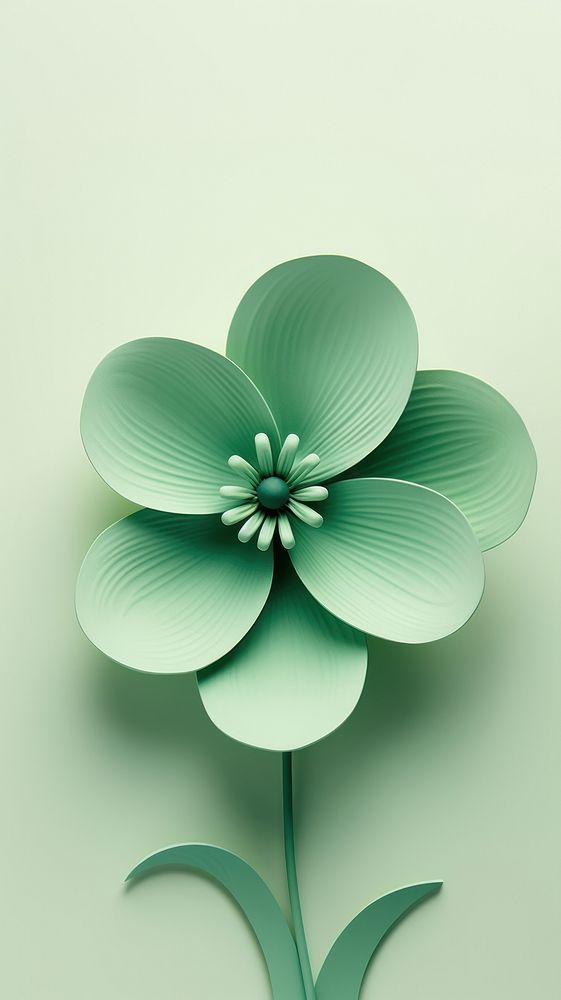 Green flower pattern plant petal.