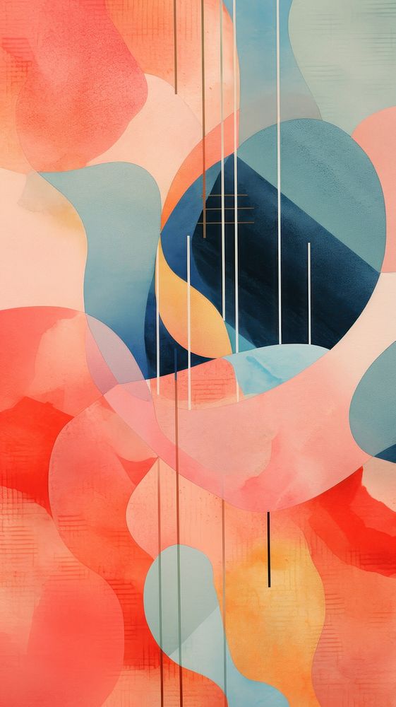 Music festival abstract painting pattern.