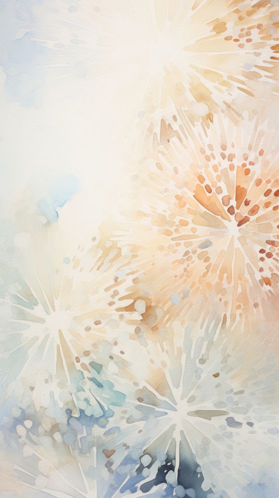Snowflakes abstract painting nature.