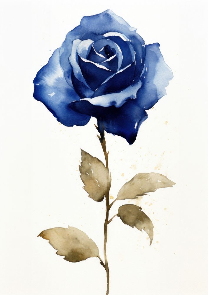 Indigo rose flower petal plant. | Premium Photo Illustration - rawpixel