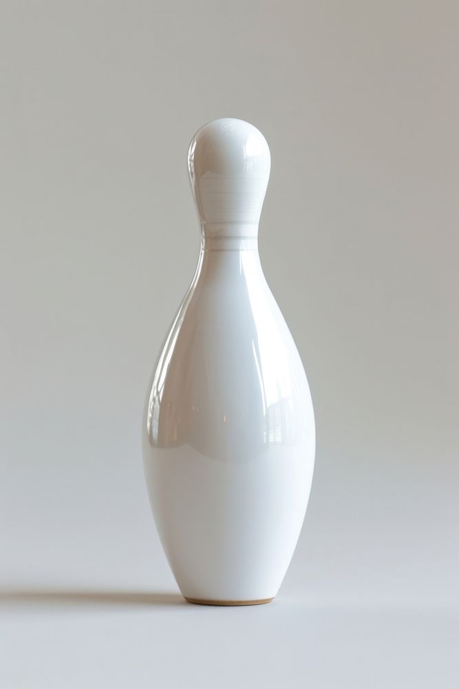 Bowling pin white simplicity recreation.