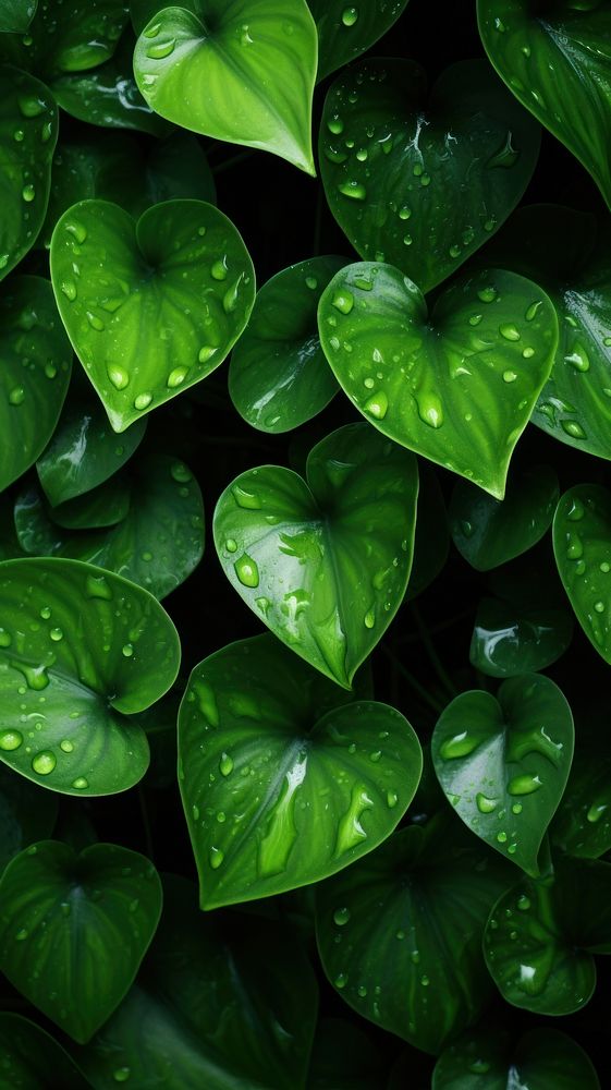 Beautiful nature green plant leaf.