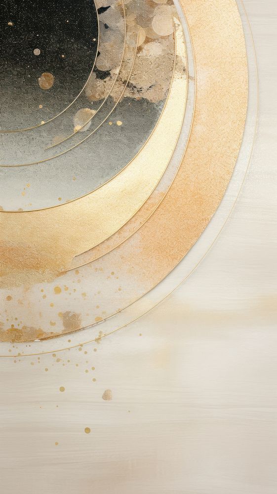 Saturn abstract shape dishware pattern powder.