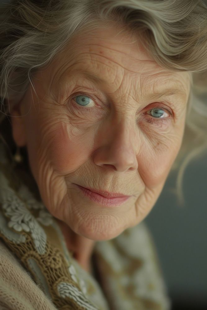 A facial face of senior woman photography portrait adult.