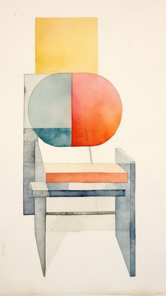 Chair furniture painting art.