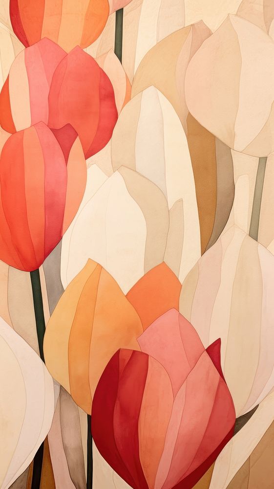Tulip garden art backgrounds creativity.