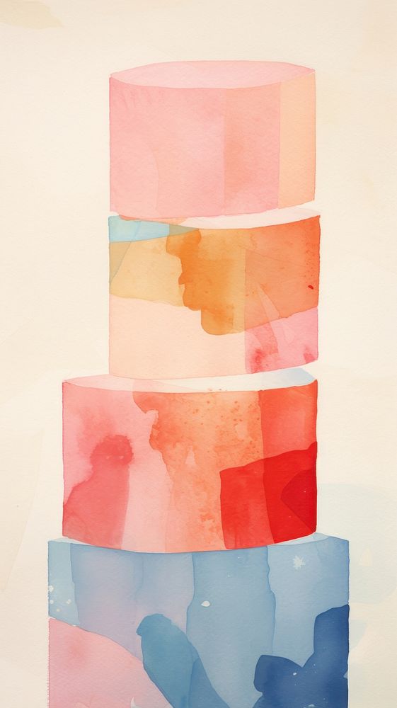 Cake palette collage art.