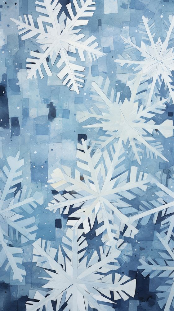 Snow flakes snowflake abstract art.