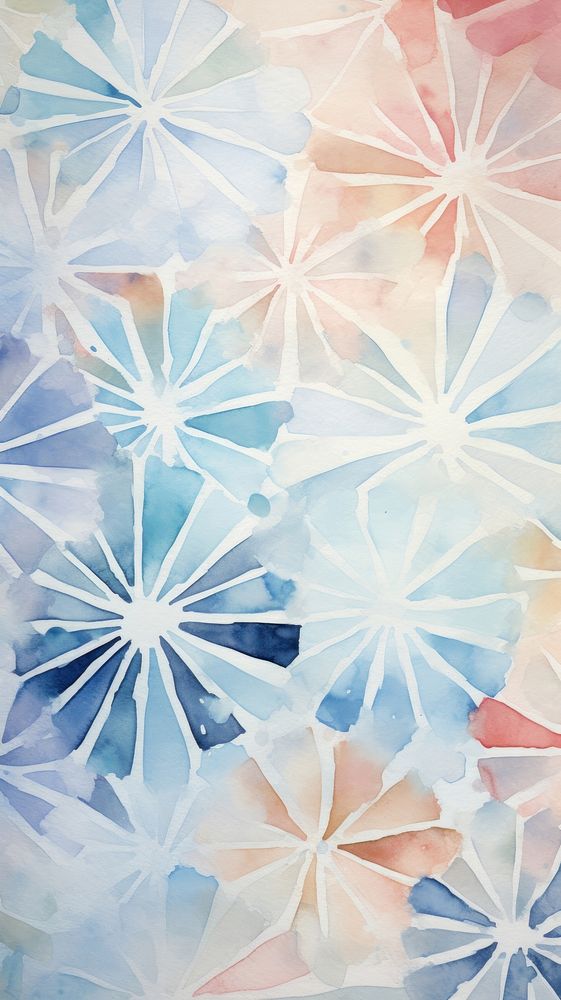 Snow flakes abstract pattern art.