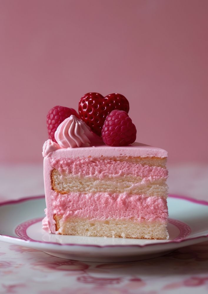 Valentine cake food raspberry dessert.