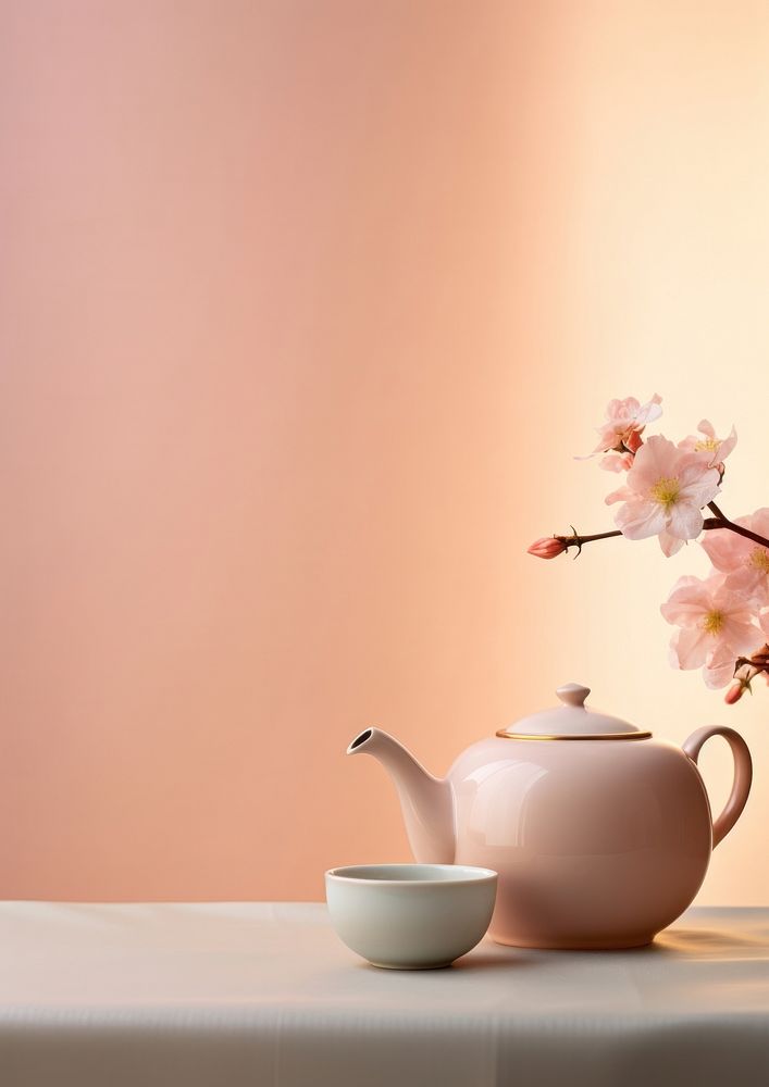 Teapot flower plant pink.