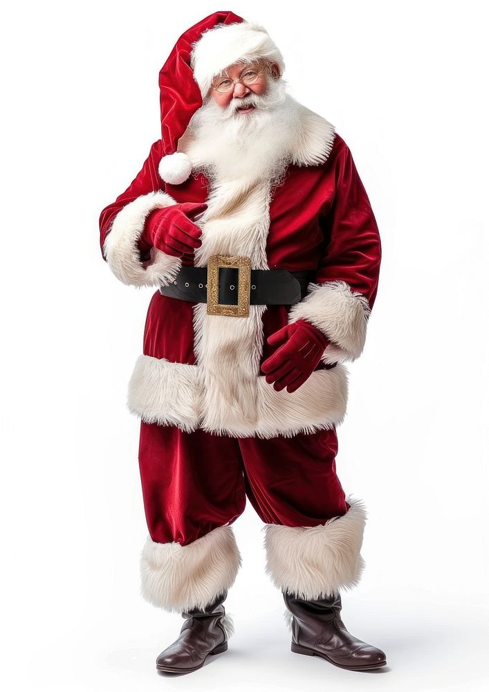 Photo of santa christmas footwear costume.