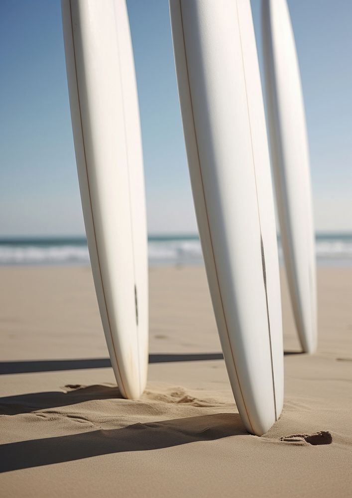Two white blank surfboard outdoors nature sports.