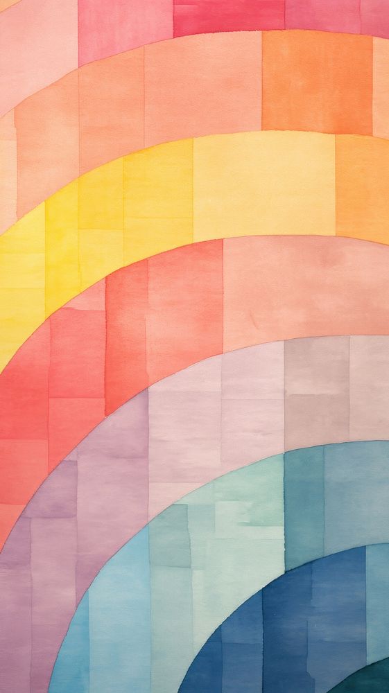Rainbow abstract painting pattern.