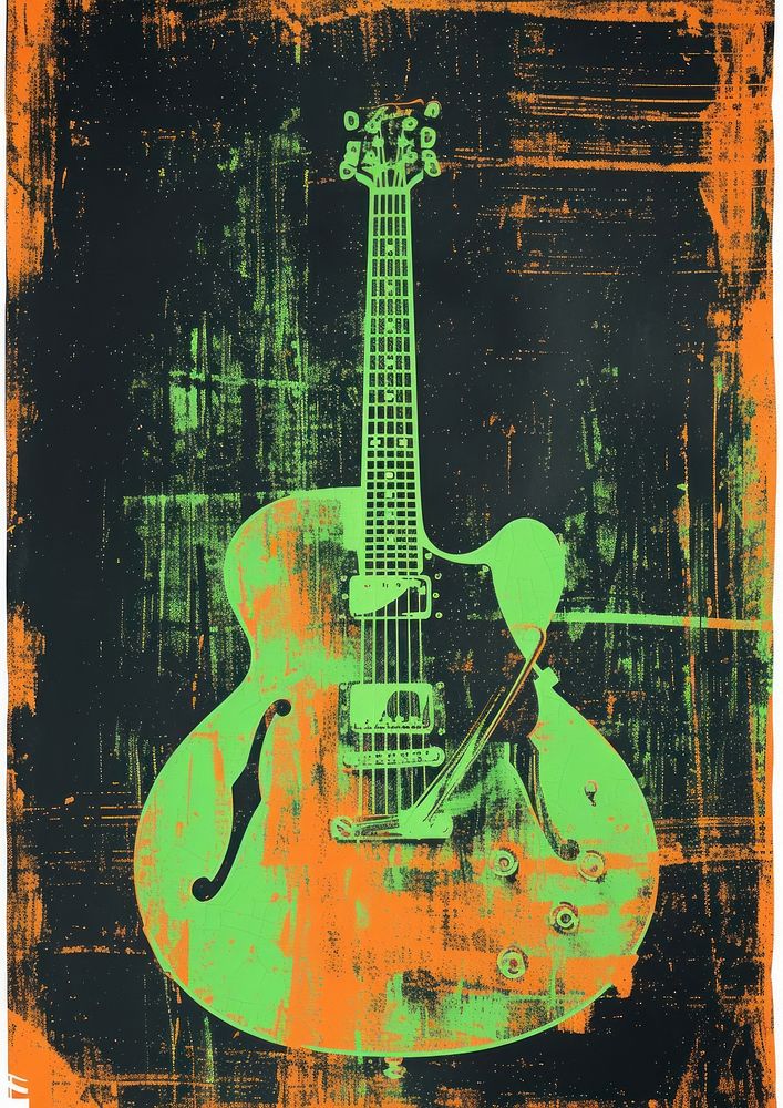 Guitar backgrounds green art.