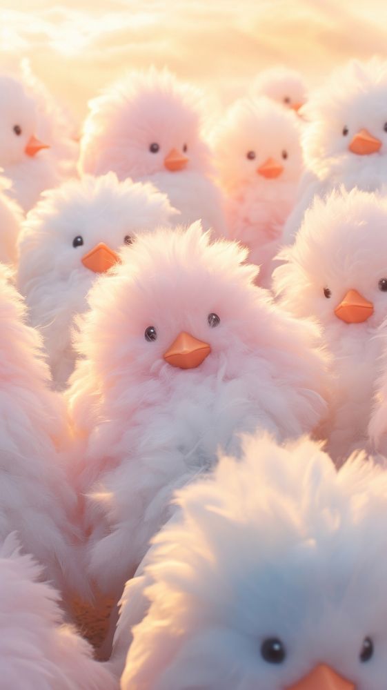 Fluffy pastel chicken outdoors animal nature.