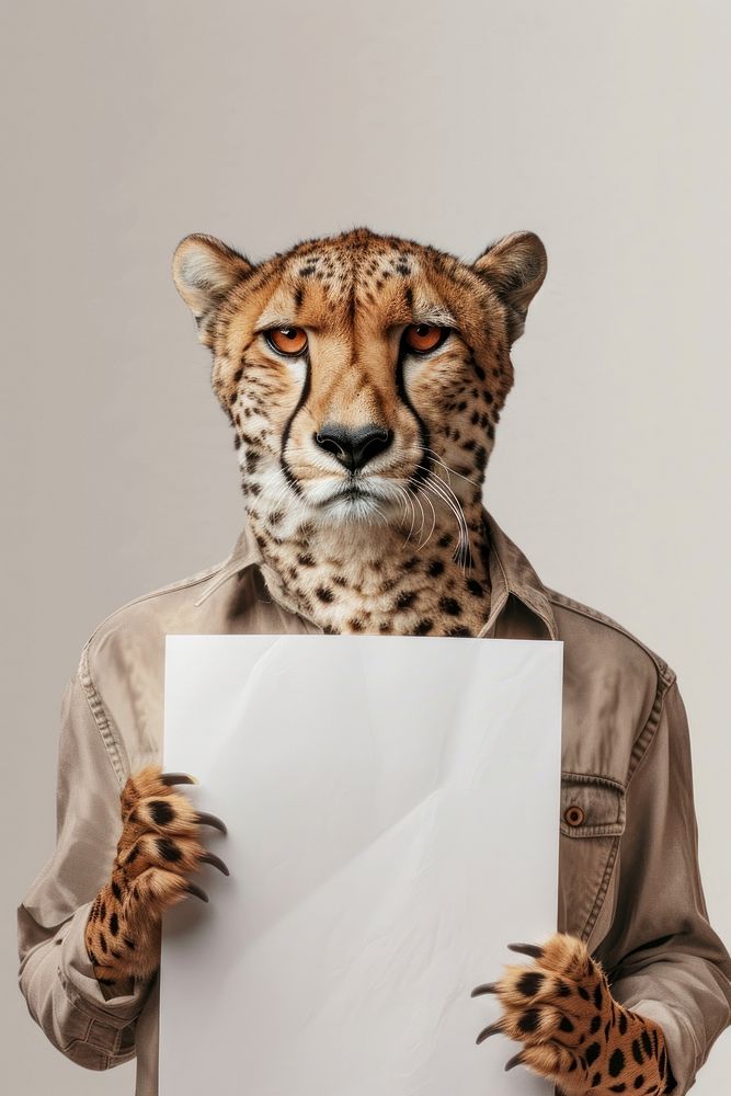 Cheetah animal wildlife portrait.