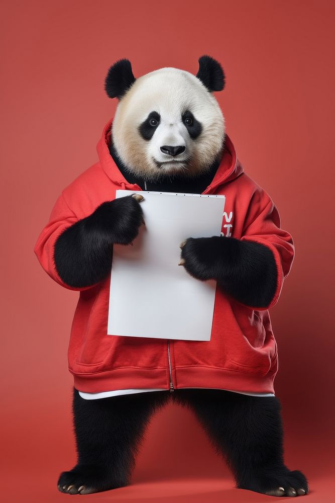 Portrait mammal animal panda.