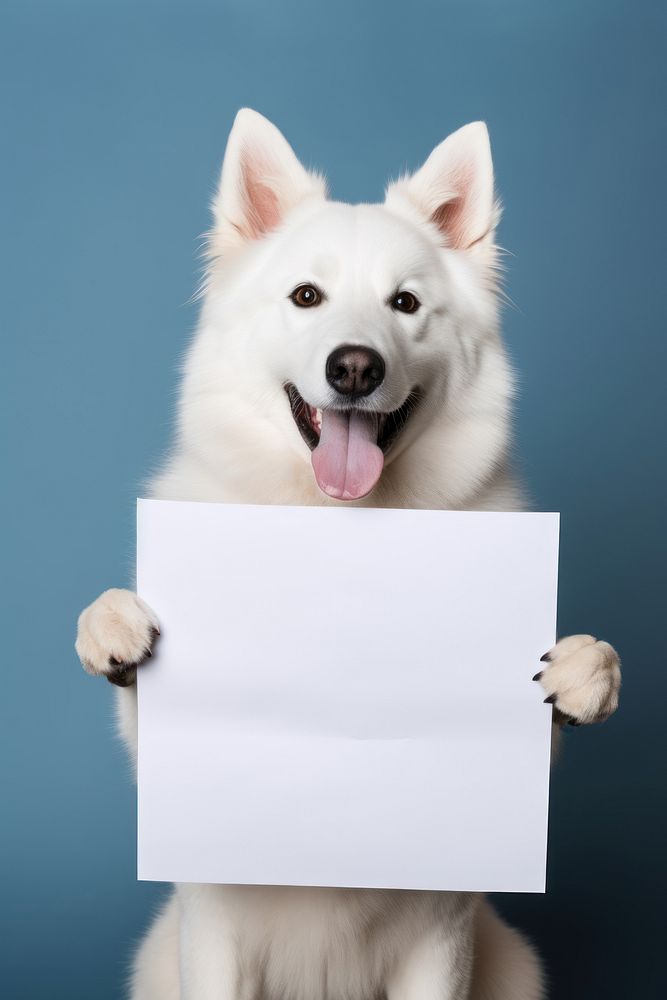 Animal paper dog portrait.
