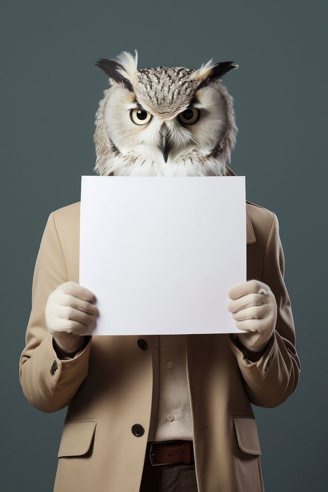 Portrait animal owl photography.
