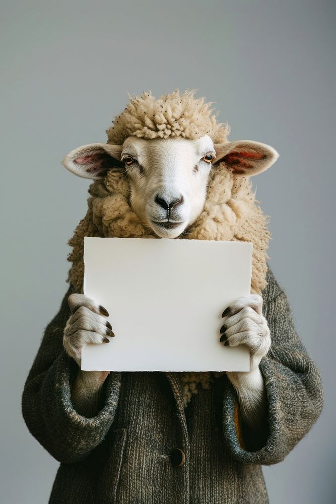 Animal sheep livestock portrait.