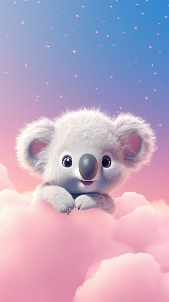 Cute Koala dreamy wallpaper koala cartoon mammal.