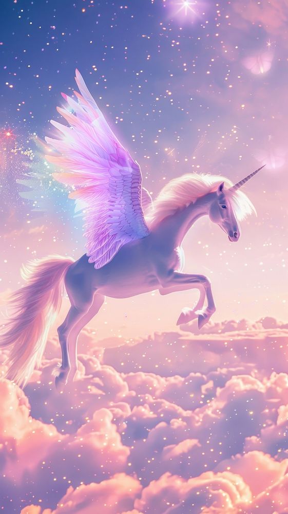 Cute pegasus dreamy wallpaper animal mammal horse.