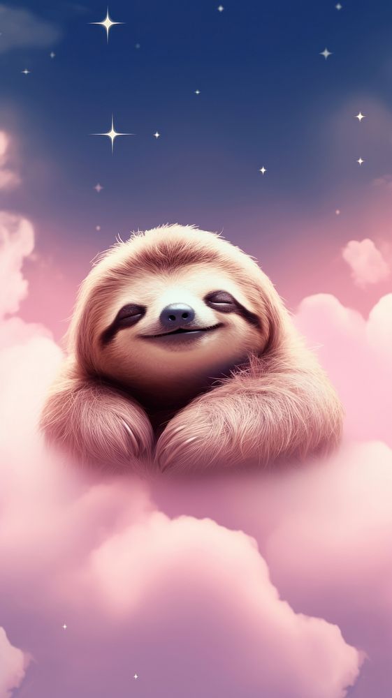 Cute Sloth dreamy wallpaper animal sloth outdoors.