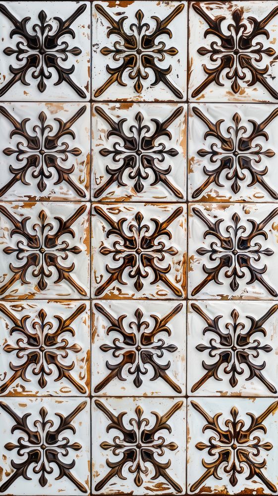 Tiles brown pattern backgrounds white architecture.