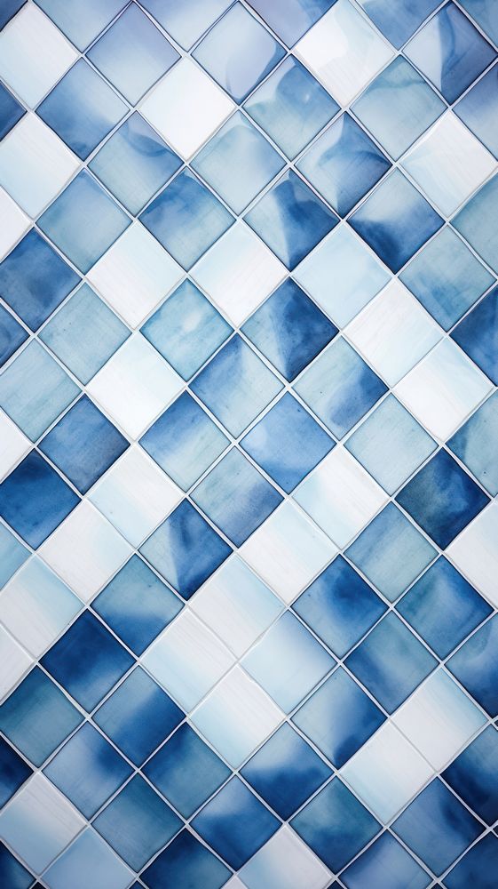Tiles of blue pattern architecture backgrounds repetition.
