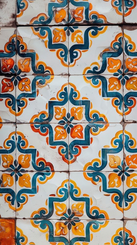 Tiles retro color pattern backgrounds architecture creativity.