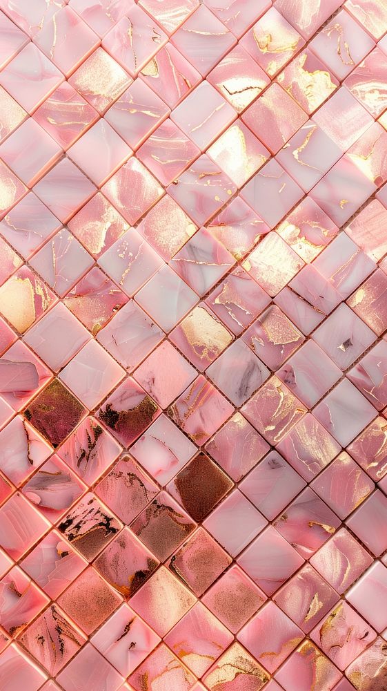 Tiles rose gold pattern backgrounds art repetition.