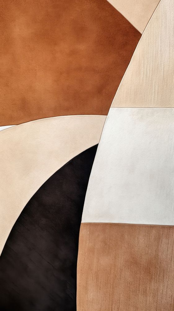 Brown luxury abstract shape art.