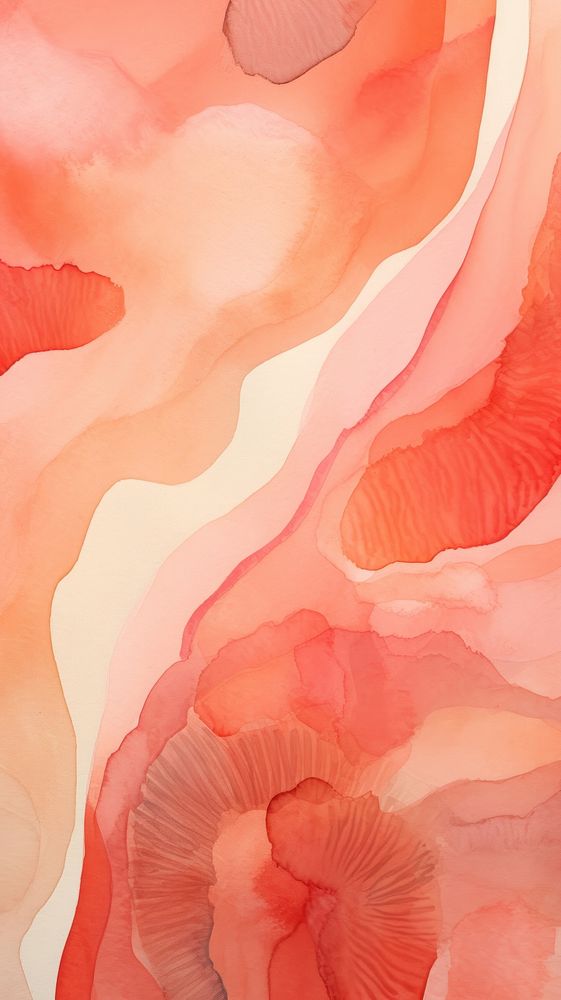 Coral watercolor abstract petal backgrounds.