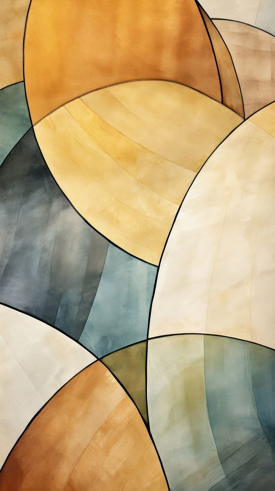 Earth tone abstract pattern shape.
