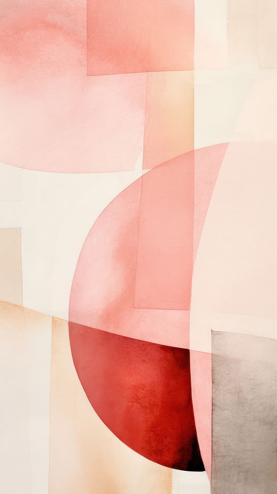 Light pink abstract painting art.