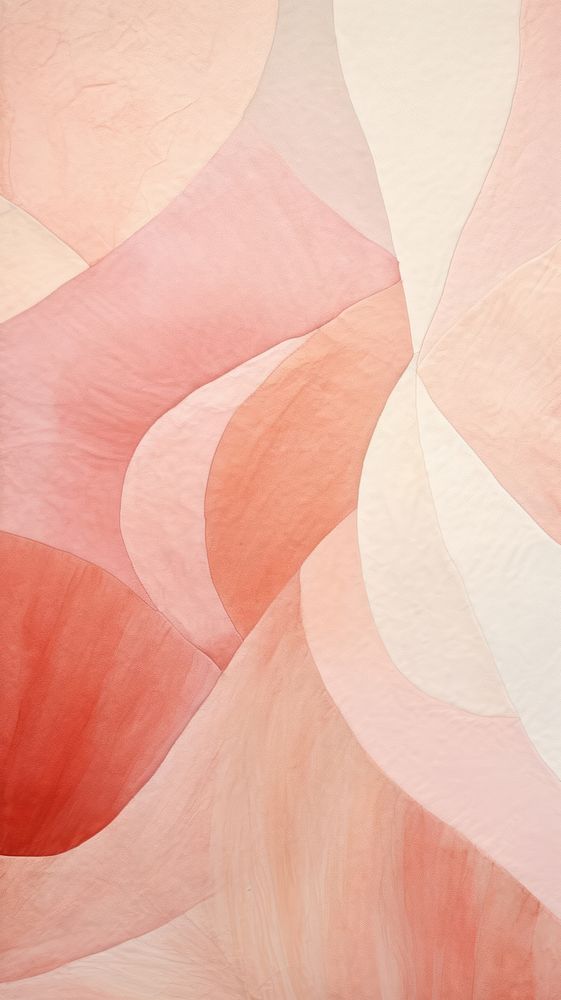Light pink line abstract petal art.