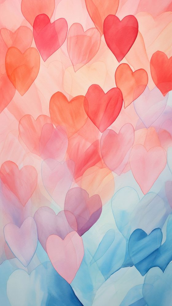 Pastel heart pattern abstract backgrounds creativity.