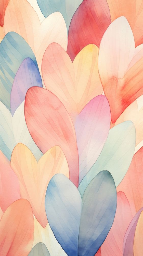 Pastel heart pattern abstract petal backgrounds.