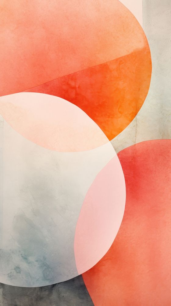Sunrise morning abstract painting shape.