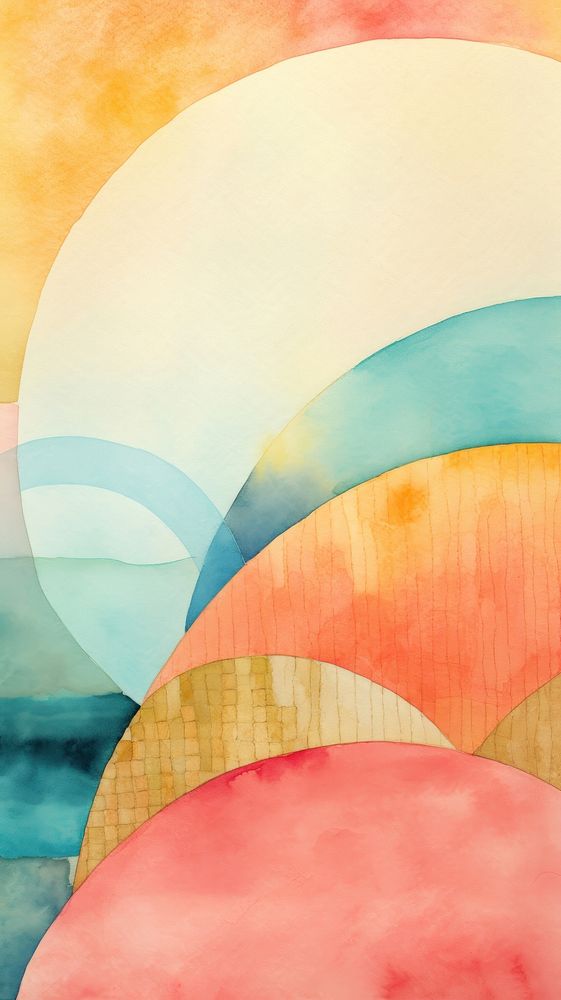 Sunrise sea abstract painting palette.
