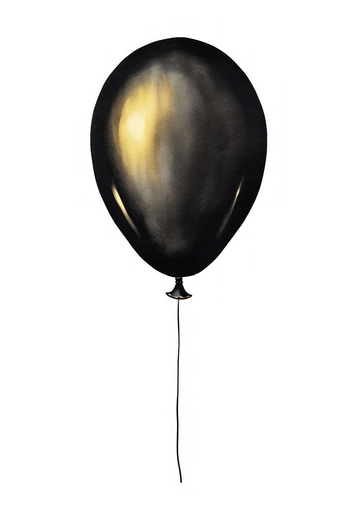 Black color balloon air white background darkness lighting.