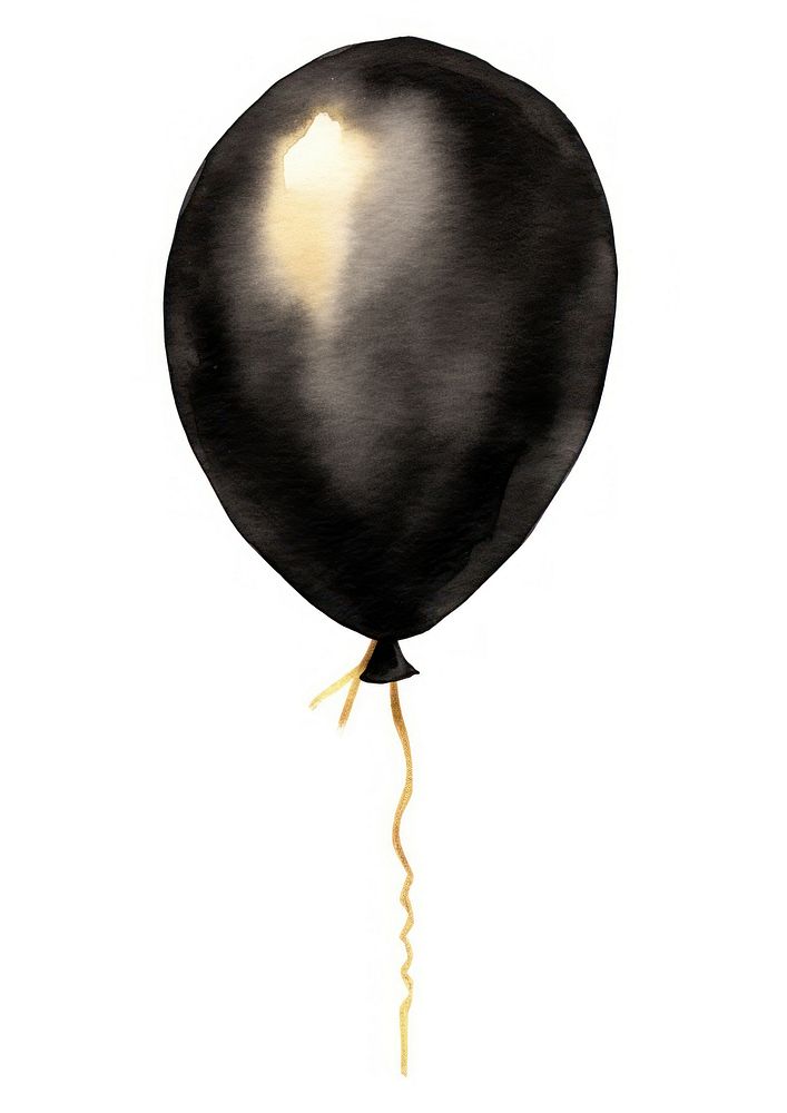 Black color balloon white background transportation anniversary.