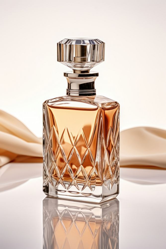 Bottle of perfume cosmetics luxury container.