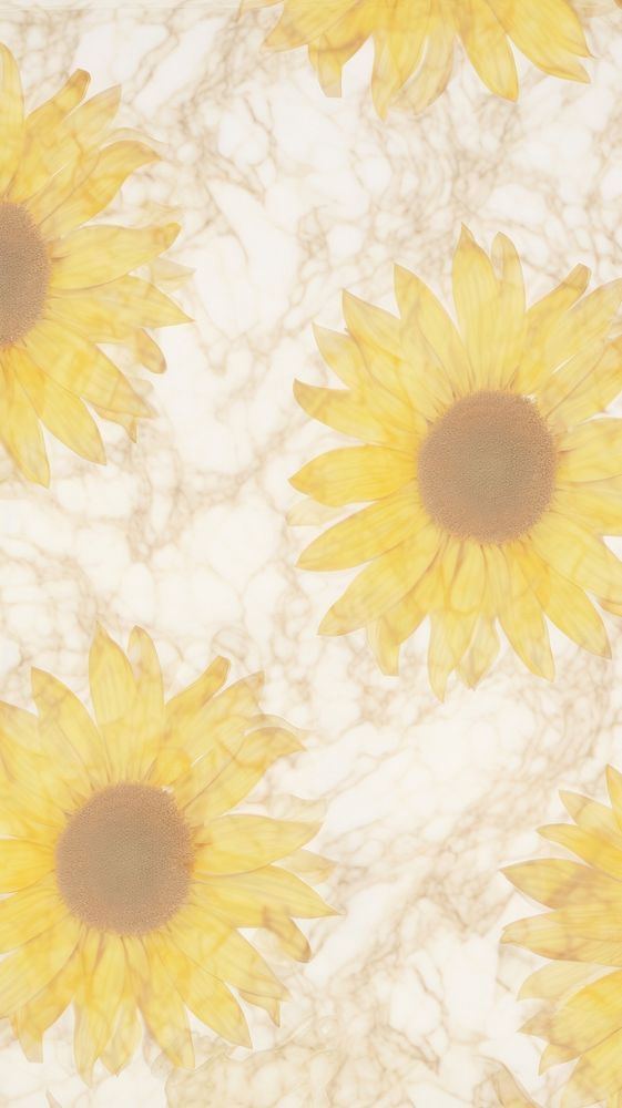 Sunflower pattern marble wallpaper backgrounds abstract petal.